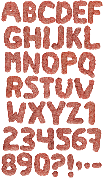 Mincemeat food Font