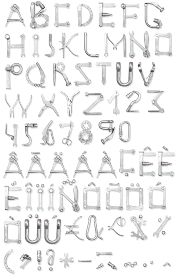Tools metal Font