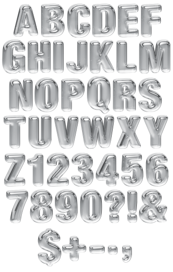 Transparency water Font