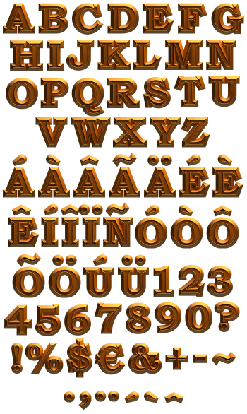 Triumph gold Font