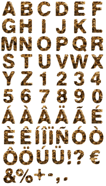 Trigold handmade Font