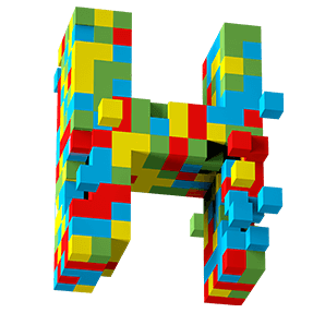 3d Pixel Font