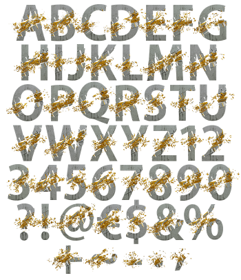 Concrete Explode silver Font