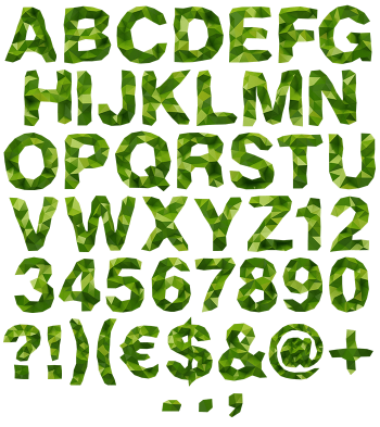 Garment green Font