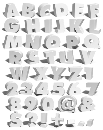 Melt White gray Font