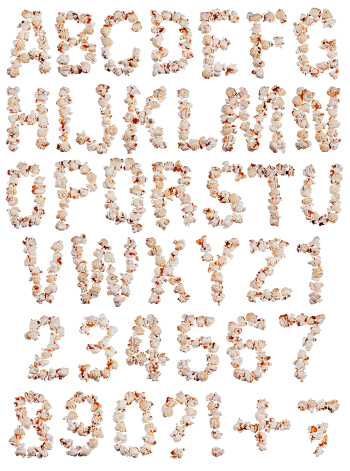 Popcorn food Font