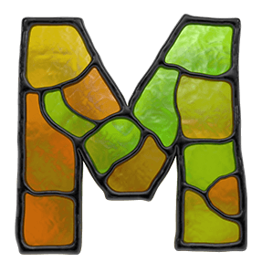 Stained Glass Font