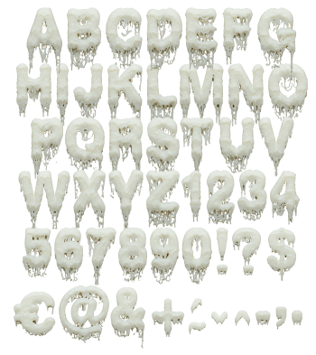 Waxflow white Font