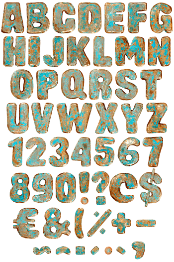 Brass old font