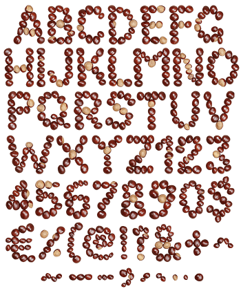 Chestnut handmade font
