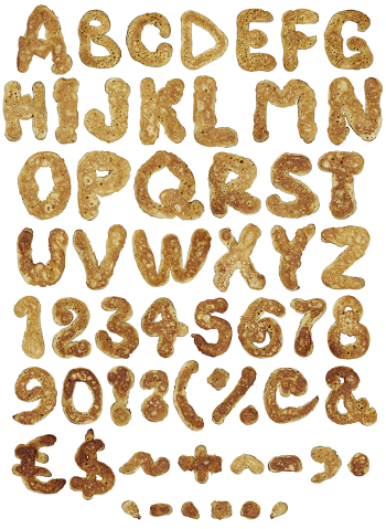 Fritters food font