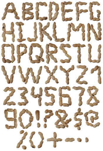 Peanuts food font