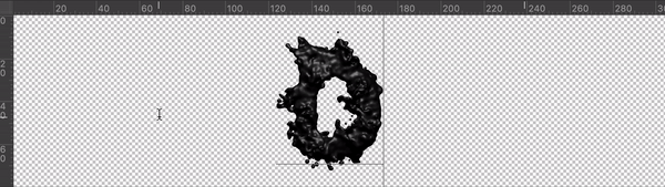 Animated preview showing glossy black liquid letters of the Dark Font splashing into shape