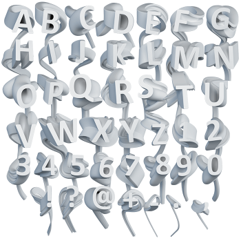 3d Path modern Font