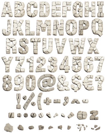 Demolition Font letters