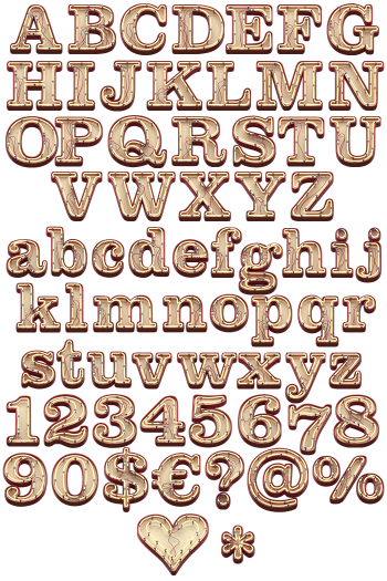 Neon Font letters