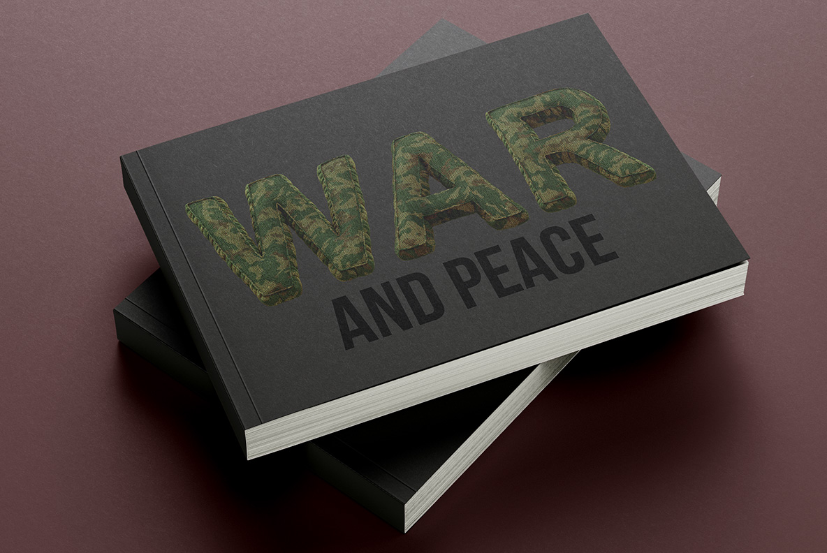 Soldier Font hardback title Soldier Font stamped across a hardback cover in muted moss green