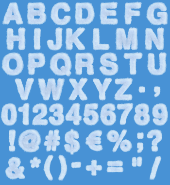Sky White Letters