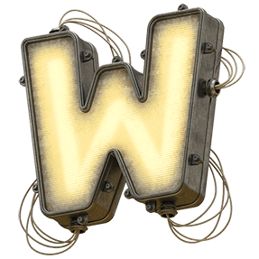 Light 3D Board Handmade Font