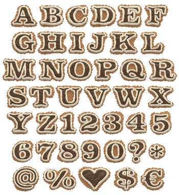 Waffel Font Alphabet