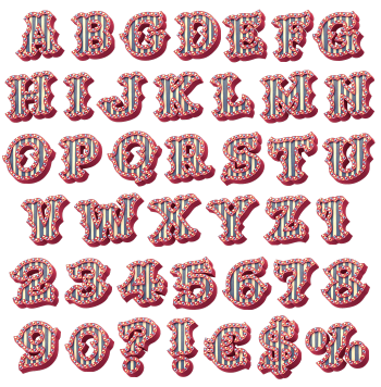 3D Bright Carnival Typeface