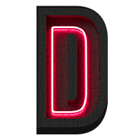 Dark Red Light Font