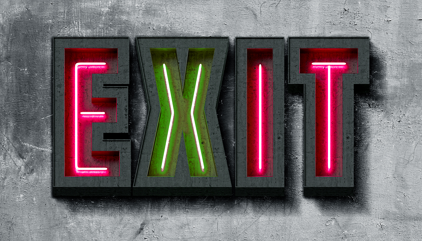 Exit Font Preview