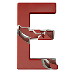 Red Fragile Font