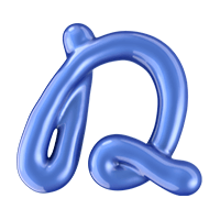 Glossy Blue Font D