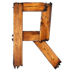 Edgy Wooden Typeface