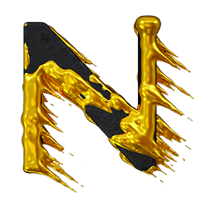 3D Yellow Font