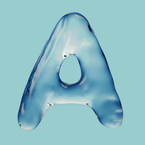 Animated Water Typeface