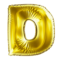 Golden Party Font D