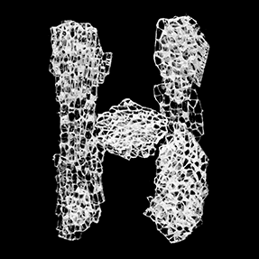 Intriguing White Typeface