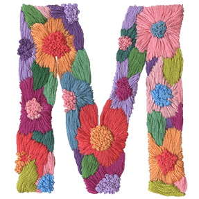 Embroidery Typography Font