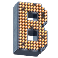 LED Signal Font B