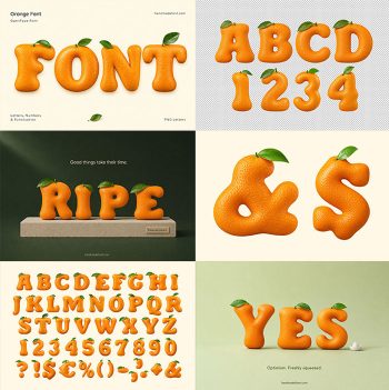 orange font preview image