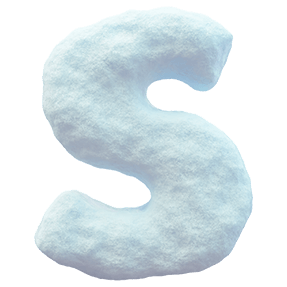 Snow 3d Font. Winter Font For Winter Joy