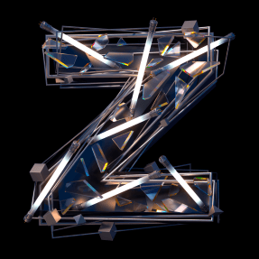 Abstract White Light font