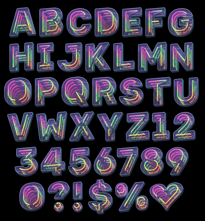 Color Neon font - Image 2
