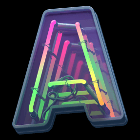 Color Neon font
