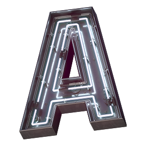 Cover of the On-Off Font Letter A