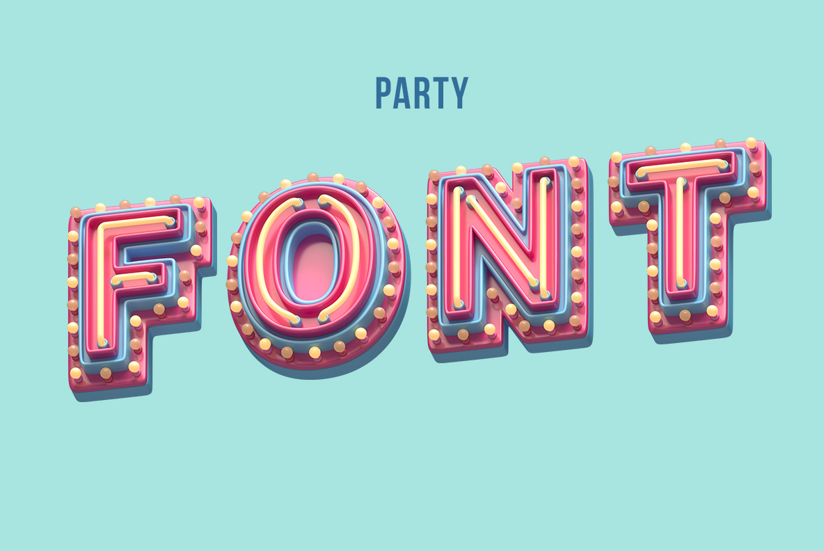 Cover of the Plastic Party Font