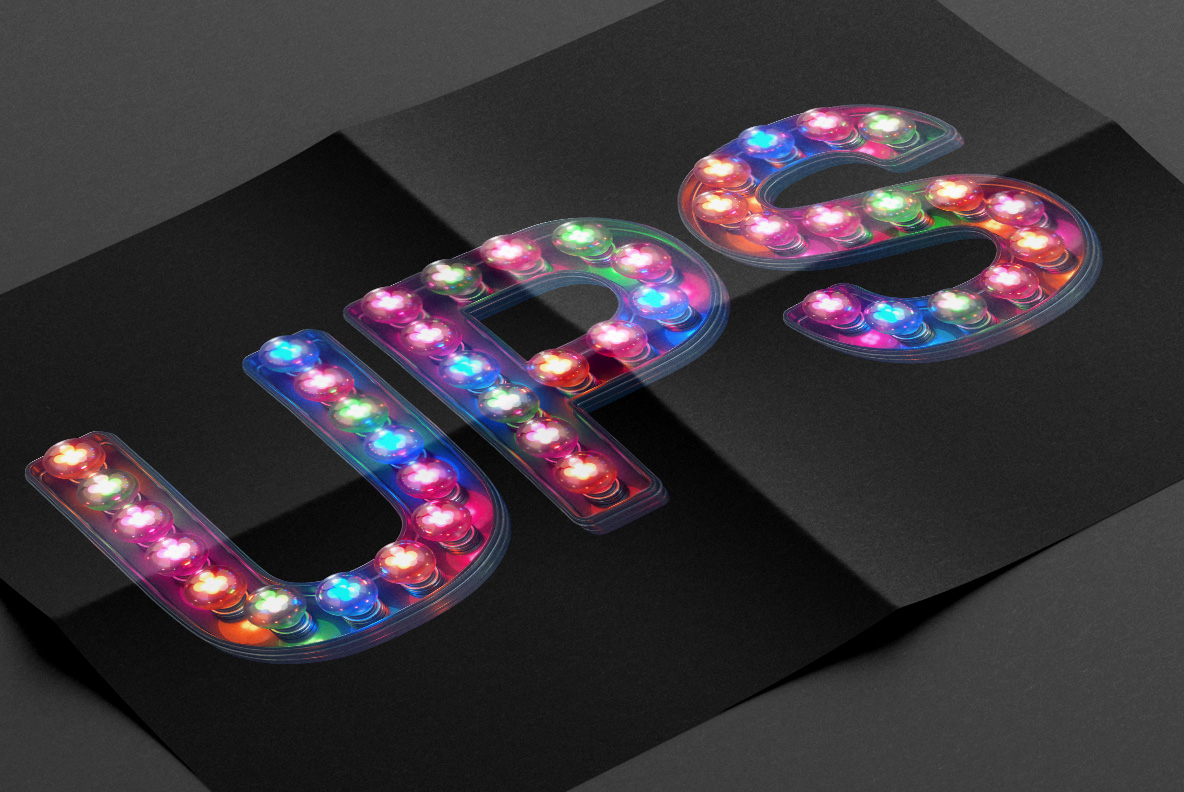 Poster of the Colorful Lamp Font