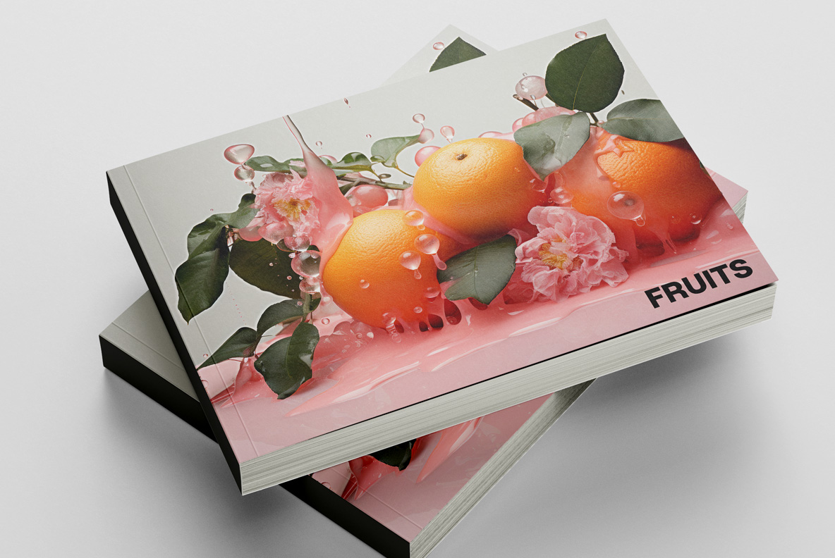 Still Life with Fruit Still Life with Fruit photorealistic illustrations, exuding a contemporary aesthetic. Beautiful fruits.