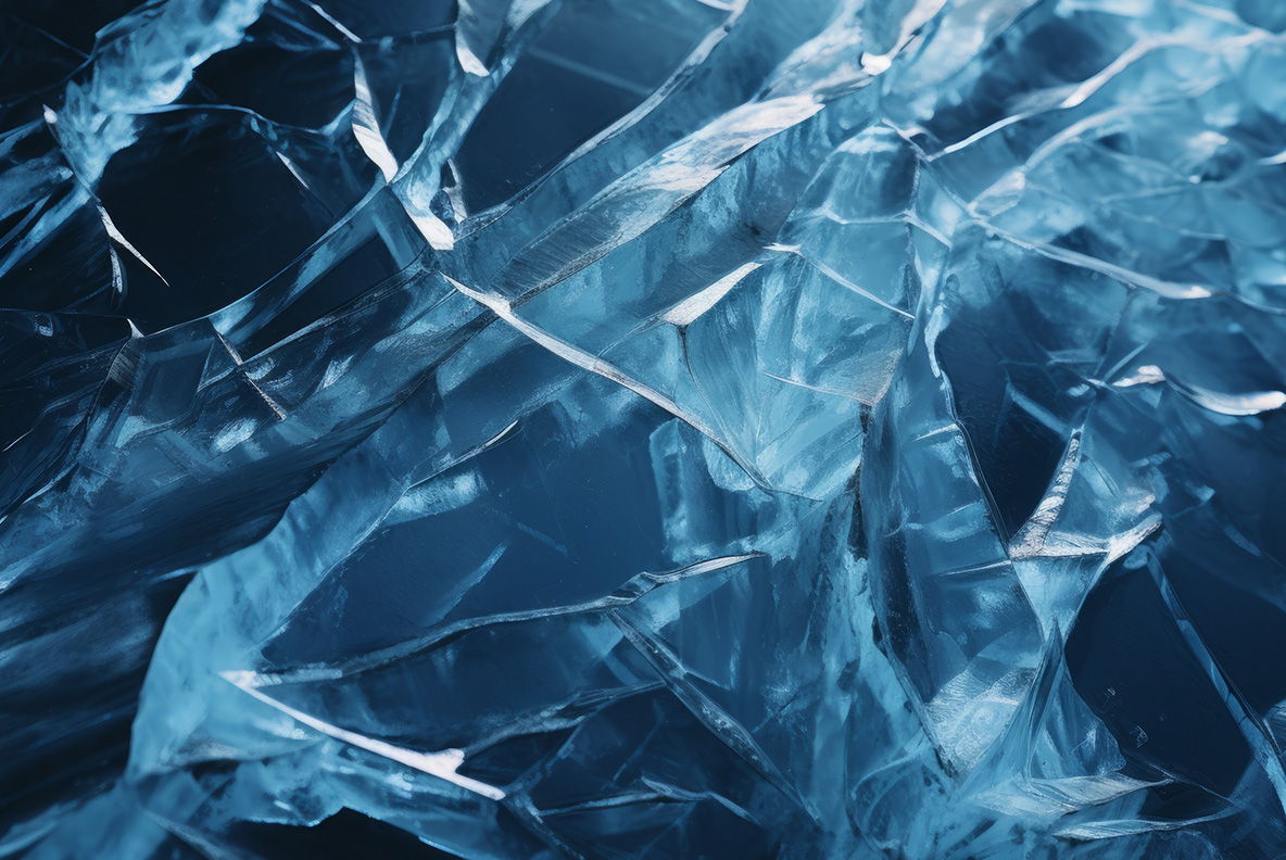 A collection of Ice Textures premium images Frozen ice patterns in winter cold freezing