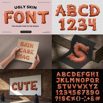 ugly skin alphabet