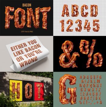 bacon font preview image