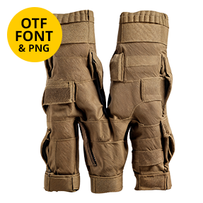 Military Font camouflage-style letter M in a military-themed design